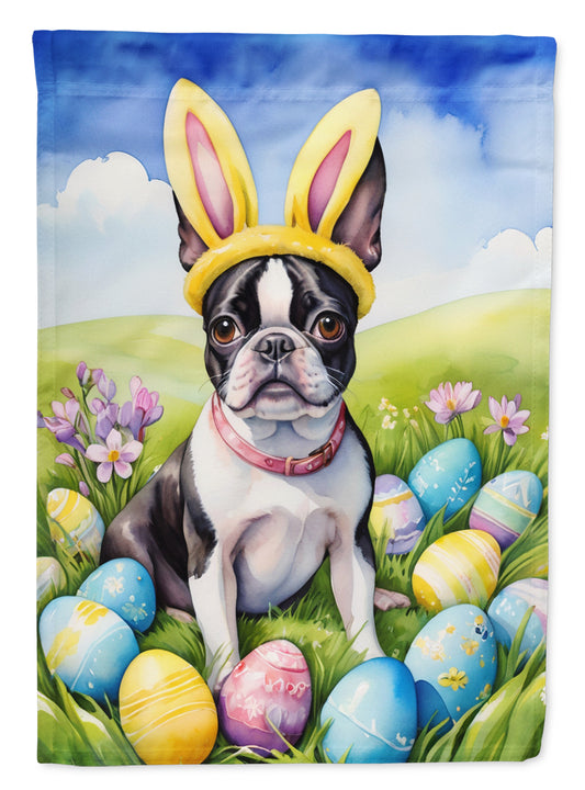 Buy this Boston Terrier Easter Egg Hunt House Flag