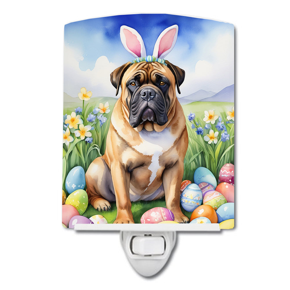 Buy this Bullmastiff Easter Egg Hunt Ceramic Night Light