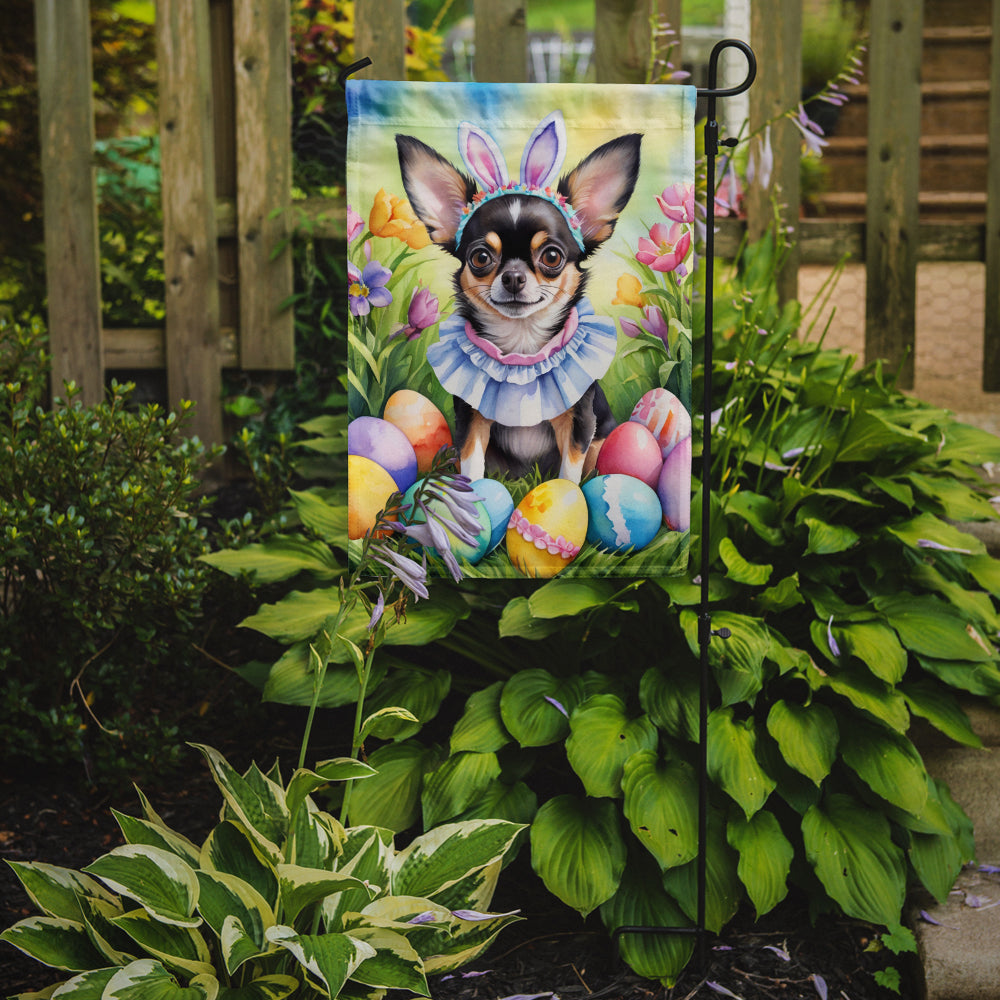 Chihuahua Easter Egg Hunt Garden Flag