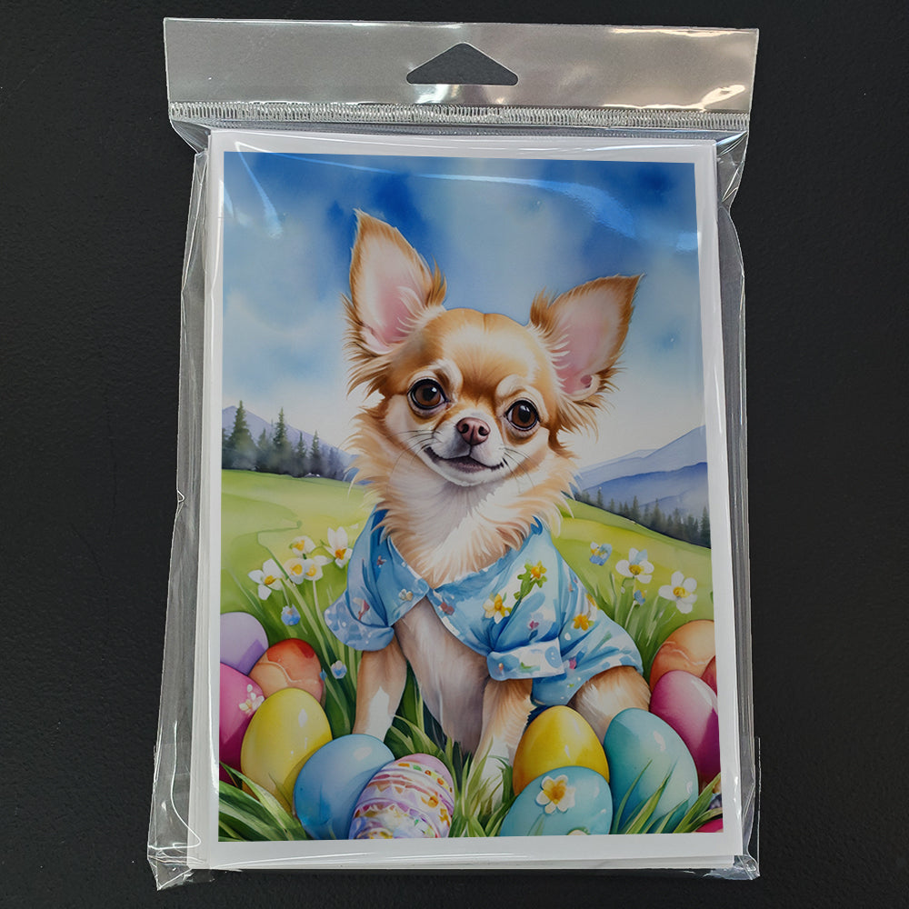 Chihuahua Easter Egg Hunt Greeting Cards Pack of 8