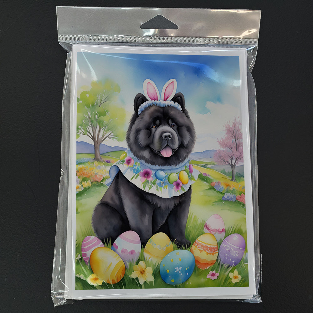 Chow Chow Easter Egg Hunt Greeting Cards Pack of 8