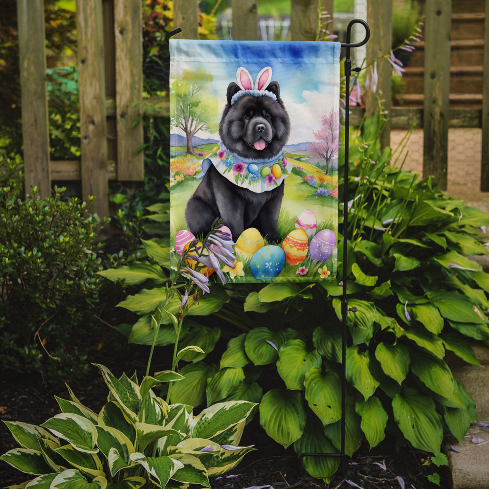 Chow Chow Easter Egg Hunt Garden Flag