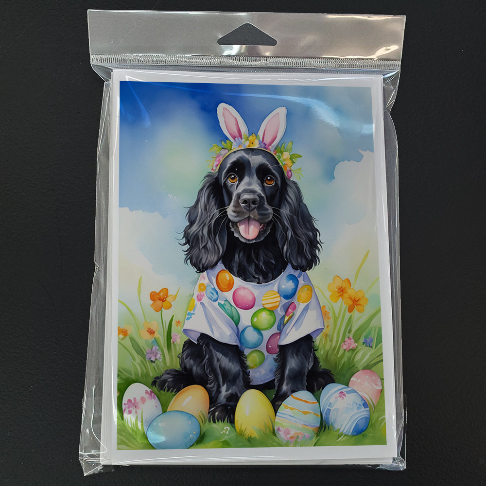 Cocker Spaniel Easter Egg Hunt Greeting Cards Pack of 8