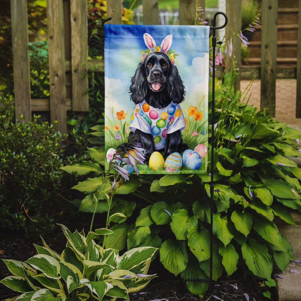 Cocker Spaniel Easter Egg Hunt Garden Flag