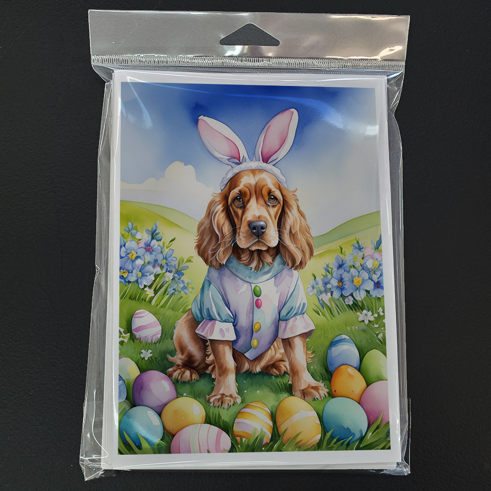 Cocker Spaniel Easter Egg Hunt Greeting Cards Pack of 8