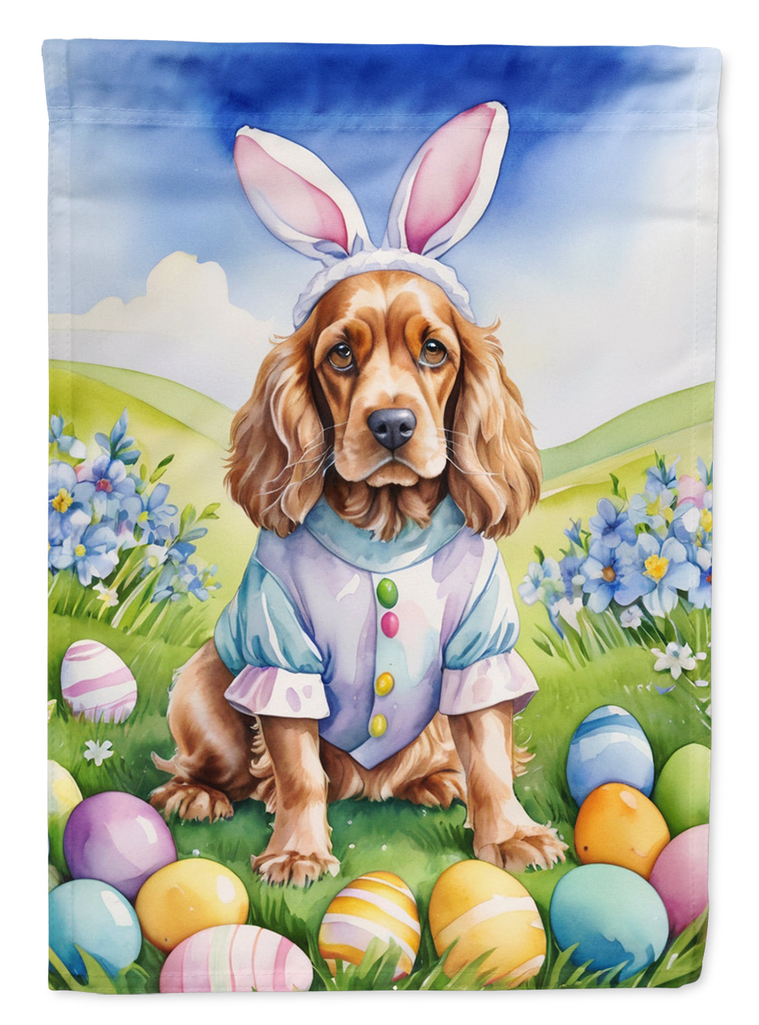 Buy this Cocker Spaniel Easter Egg Hunt Garden Flag