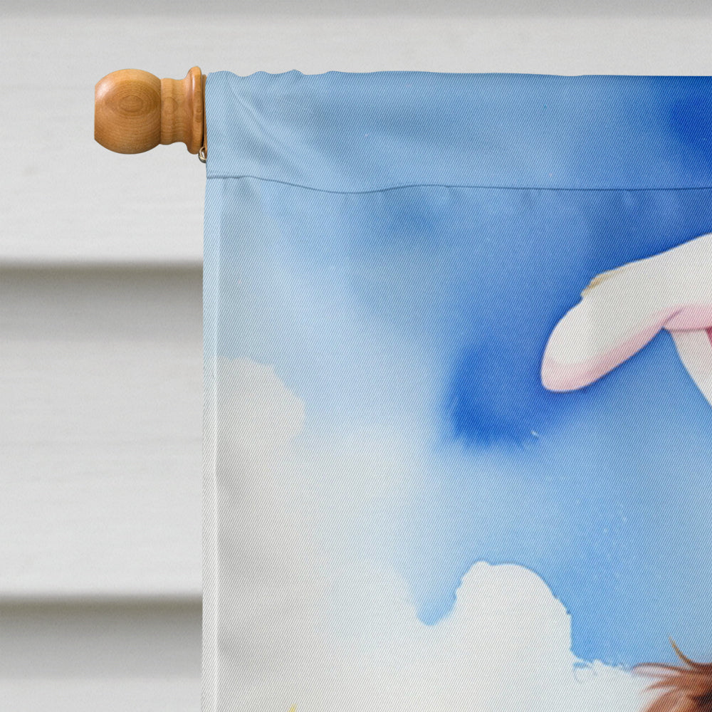 Cocker Spaniel Easter Egg Hunt House Flag