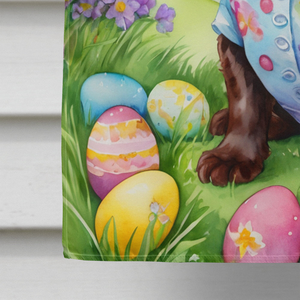 Cocker Spaniel Easter Egg Hunt House Flag