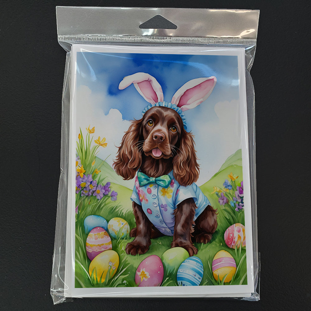 Cocker Spaniel Easter Egg Hunt Greeting Cards Pack of 8