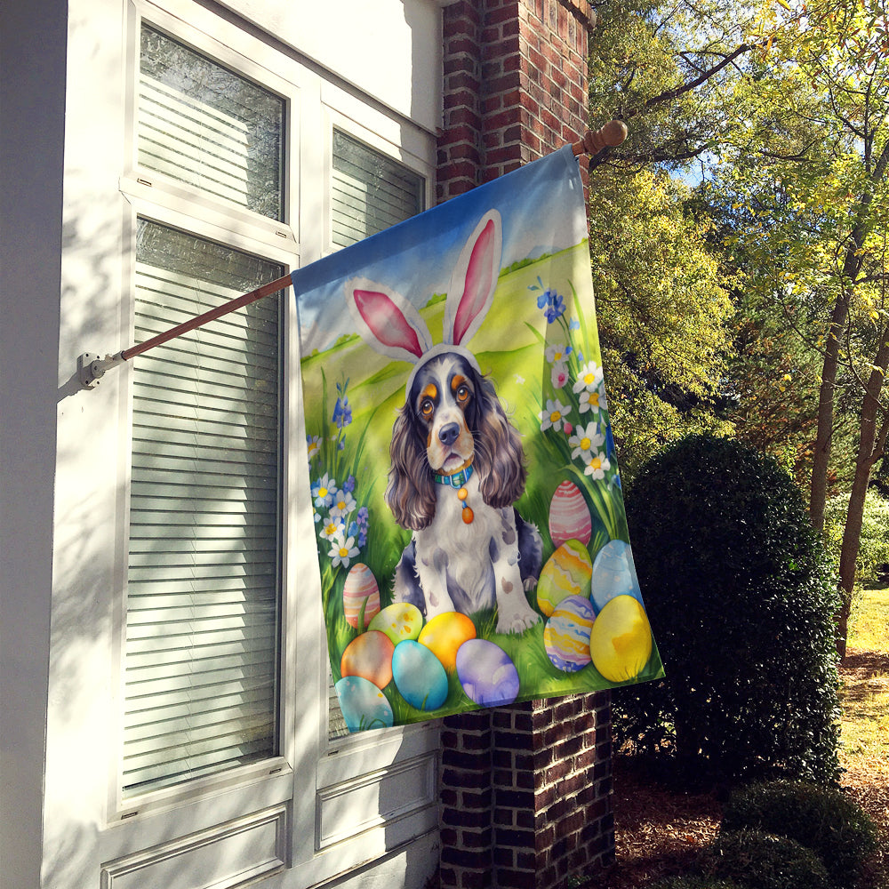 Cocker Spaniel Easter Egg Hunt House Flag