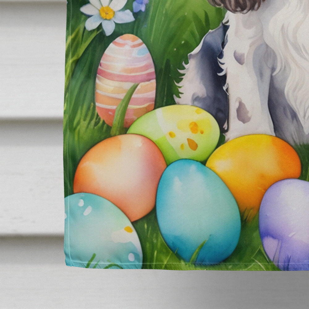 Cocker Spaniel Easter Egg Hunt House Flag