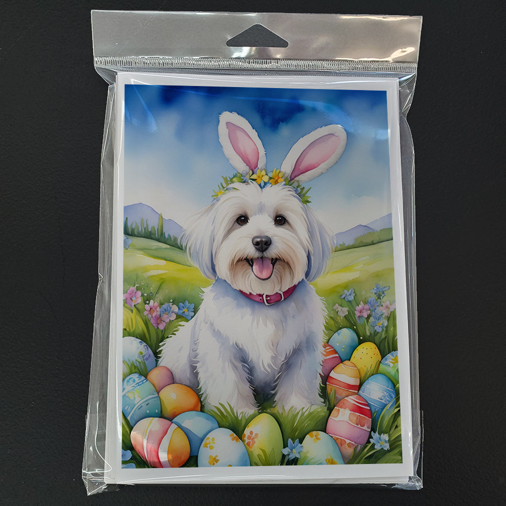 Coton de Tulear Easter Egg Hunt Greeting Cards Pack of 8