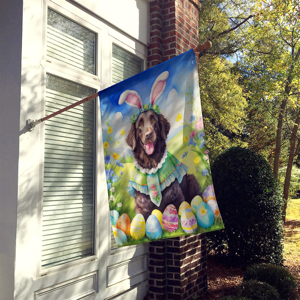 Curly-Coated Retriever Easter Egg Hunt House Flag