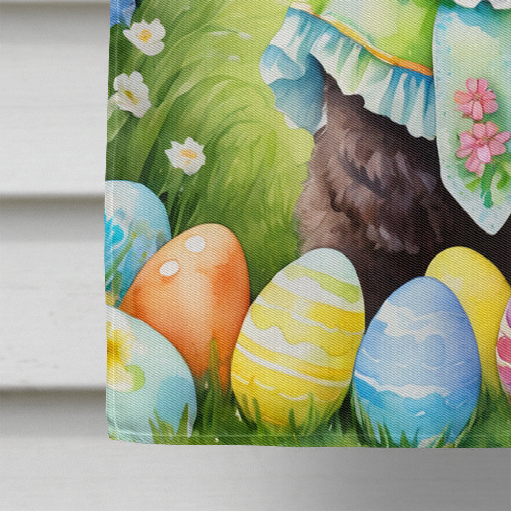 Curly-Coated Retriever Easter Egg Hunt House Flag