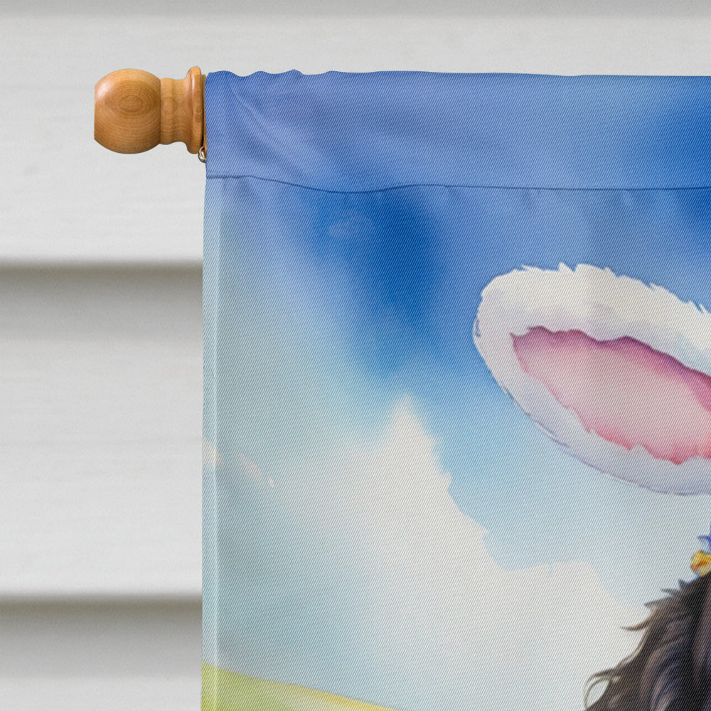 Curly-Coated Retriever Easter Egg Hunt House Flag