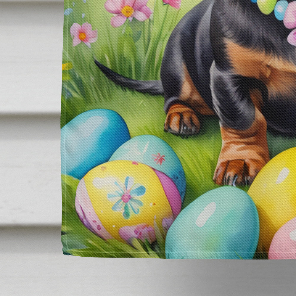 Dachshund Easter Egg Hunt House Flag