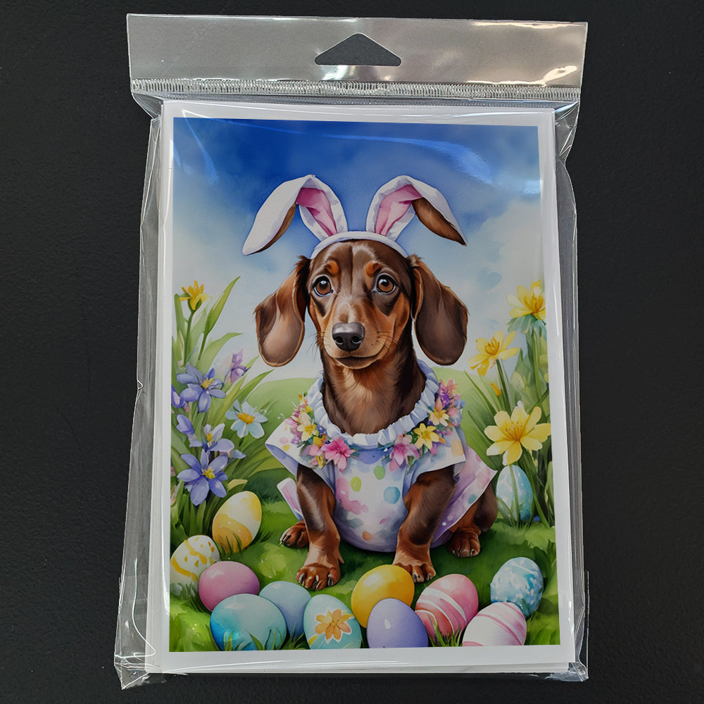 Dachshund Easter Egg Hunt Greeting Cards Pack of 8