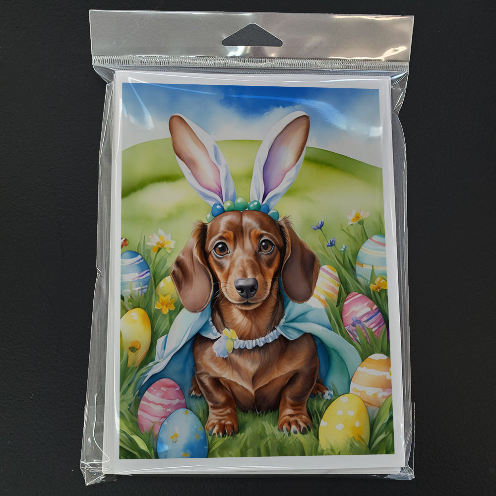 Dachshund Easter Egg Hunt Greeting Cards Pack of 8