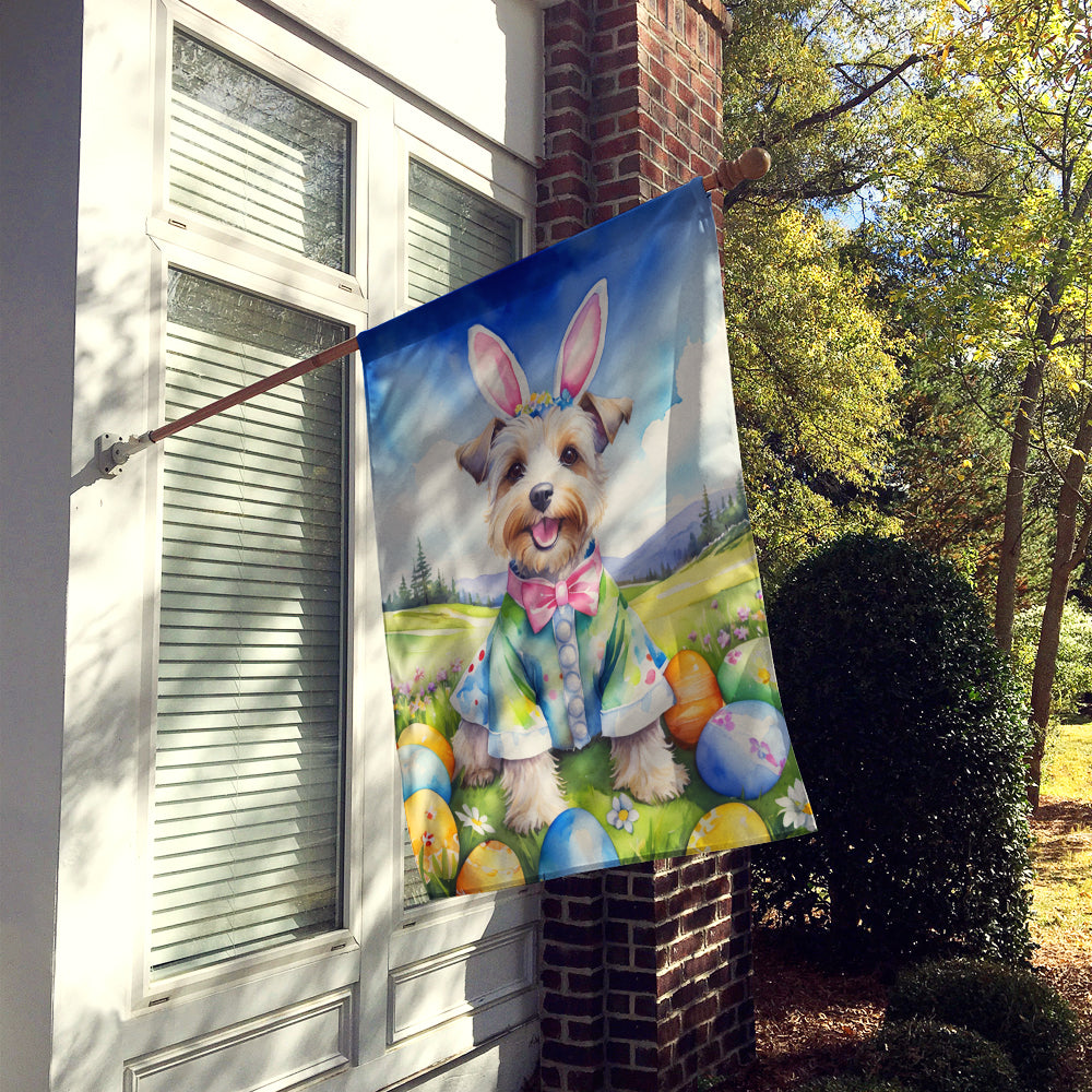 Dandie Dinmont Terrier Easter Egg Hunt House Flag