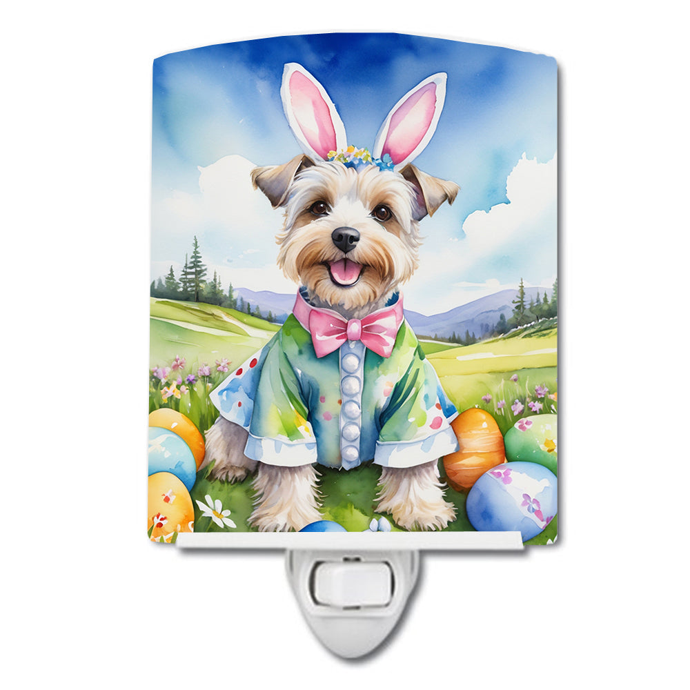 Buy this Dandie Dinmont Terrier Easter Egg Hunt Ceramic Night Light