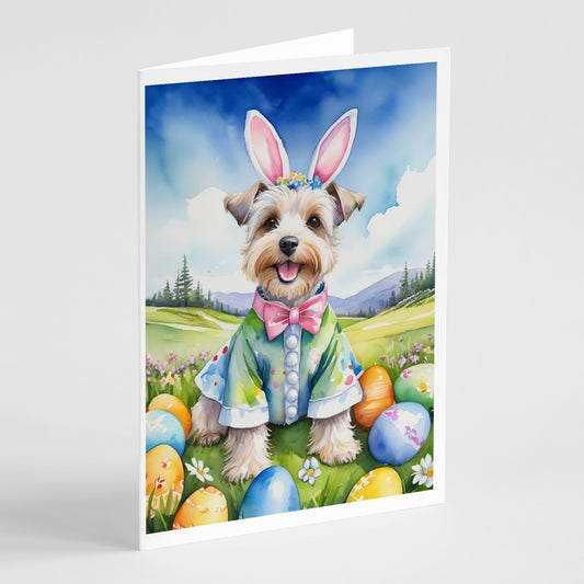 Buy this Dandie Dinmont Terrier Easter Egg Hunt Greeting Cards Pack of 8