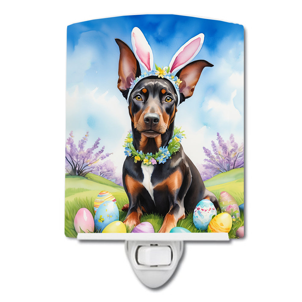 Buy this Doberman Pinscher Easter Egg Hunt Ceramic Night Light