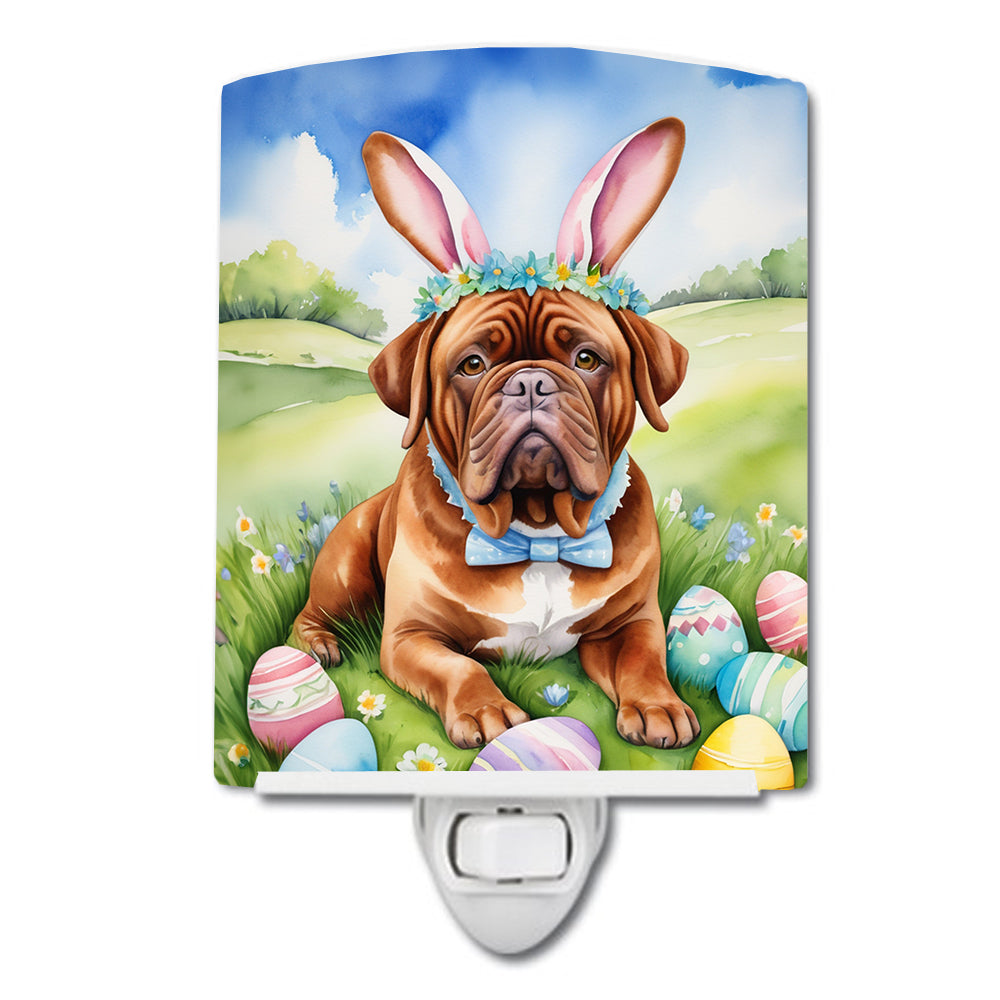 Buy this Dogue de Bordeaux Easter Egg Hunt Ceramic Night Light