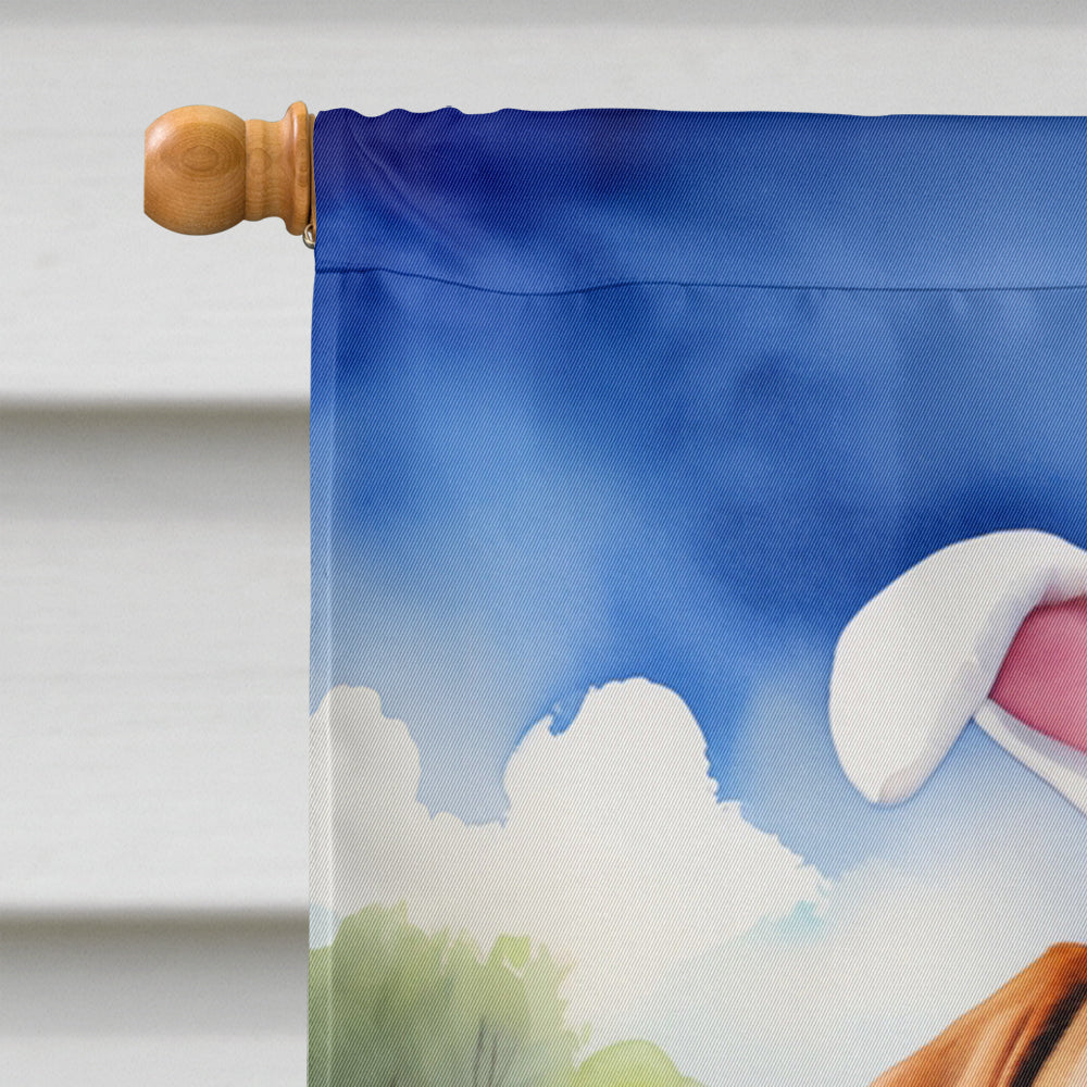 Dogue de Bordeaux Easter Egg Hunt House Flag