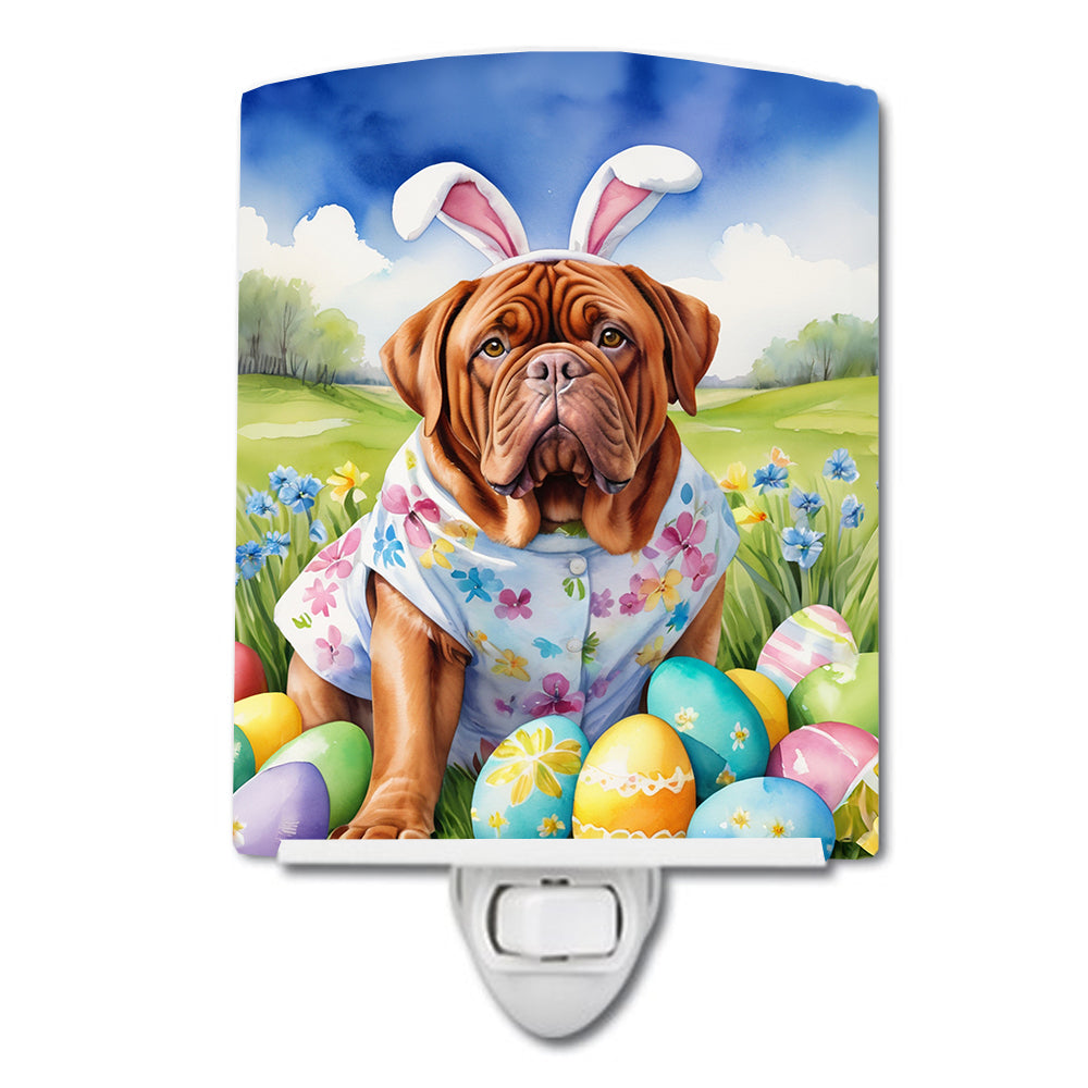 Buy this Dogue de Bordeaux Easter Egg Hunt Ceramic Night Light