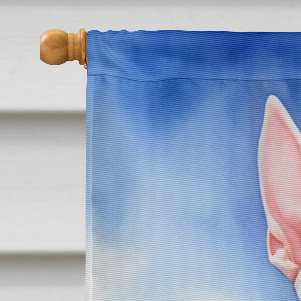 English Bull Terrier Easter Egg Hunt House Flag