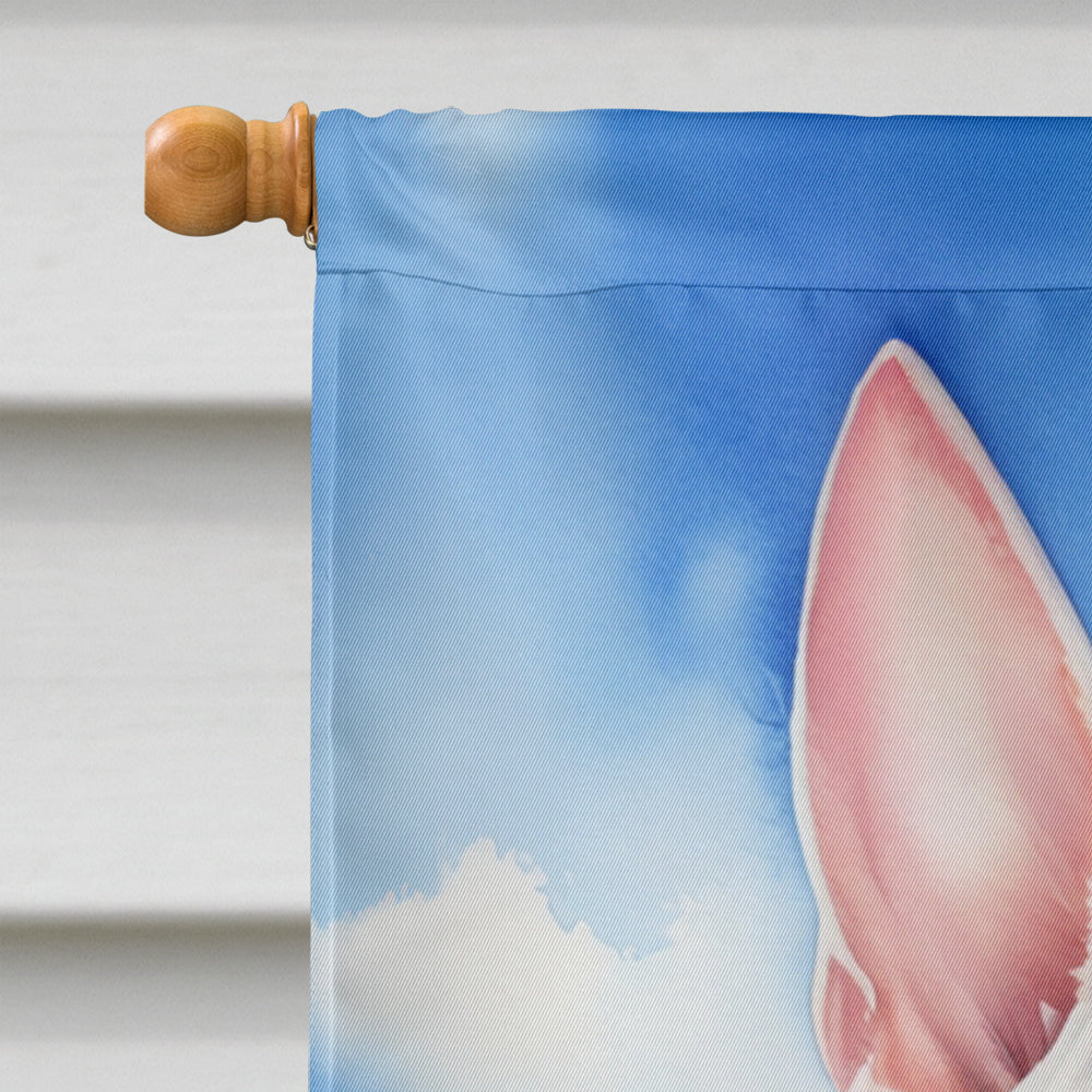 English Bull Terrier Easter Egg Hunt House Flag