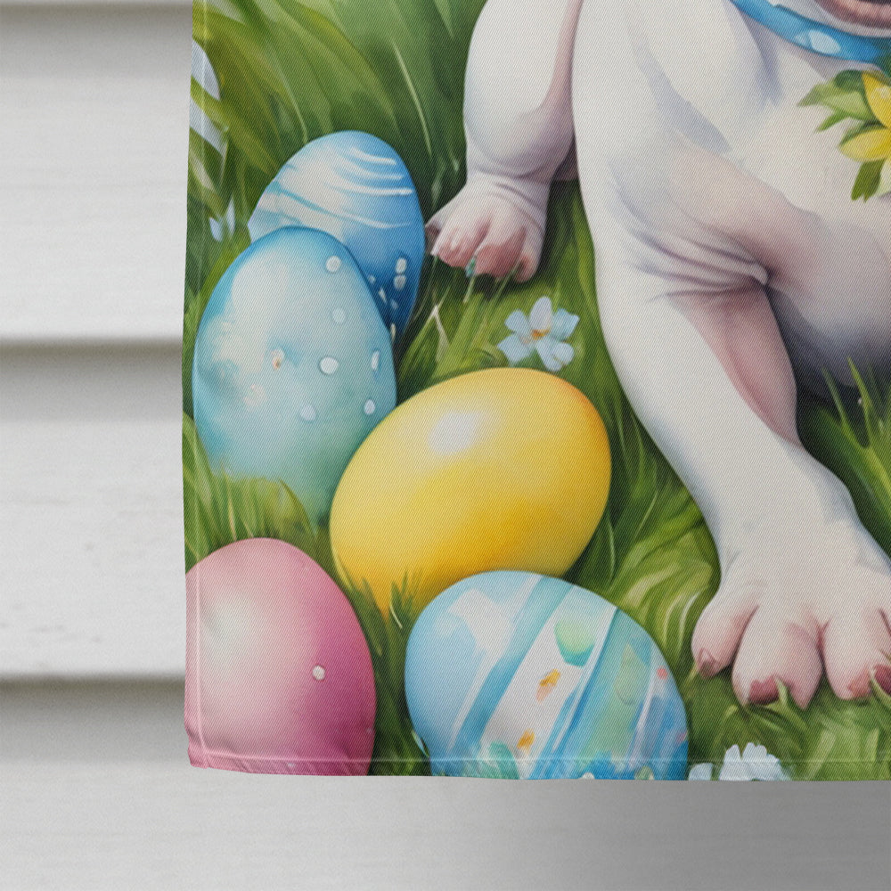 English Bull Terrier Easter Egg Hunt House Flag