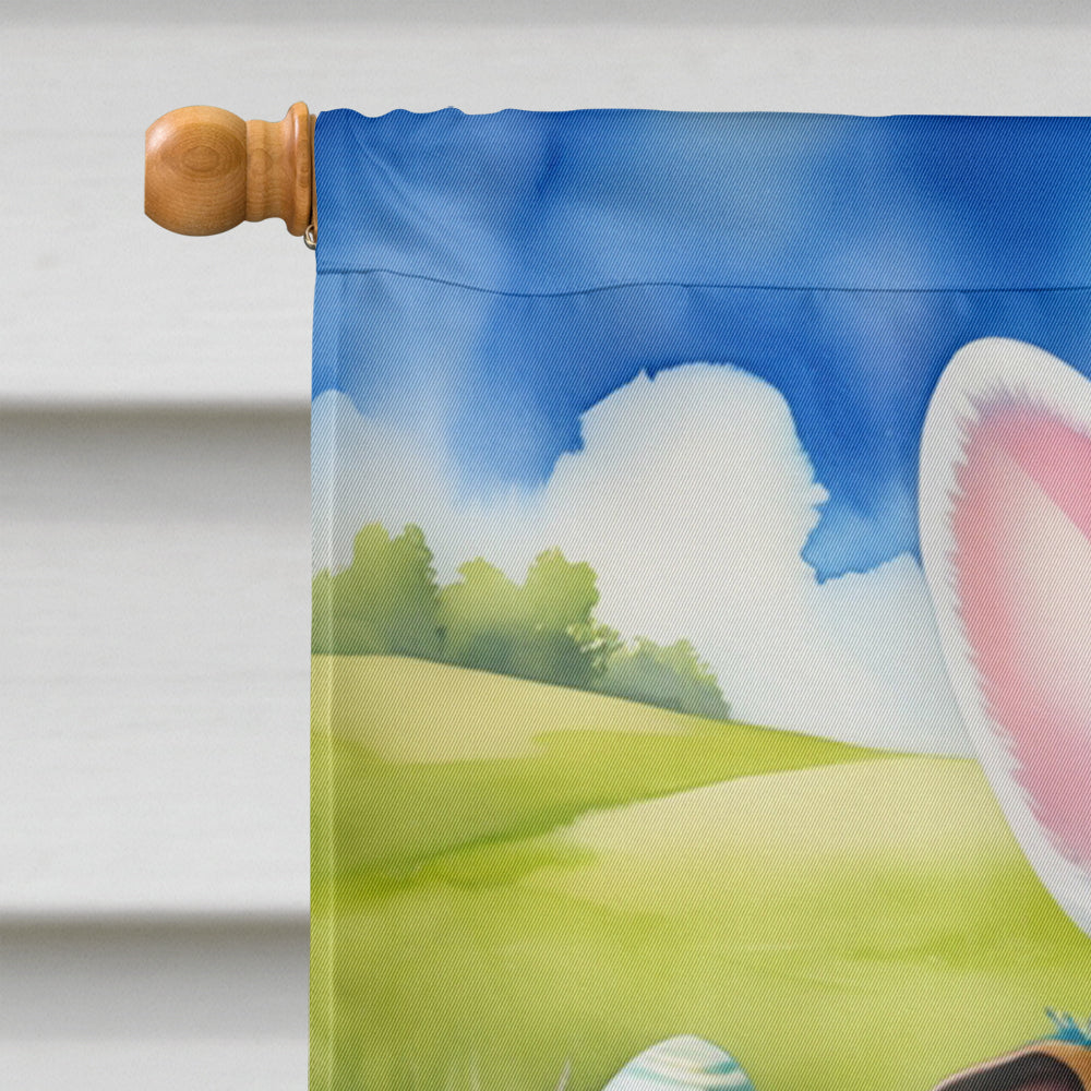 English Bulldog Easter Egg Hunt House Flag