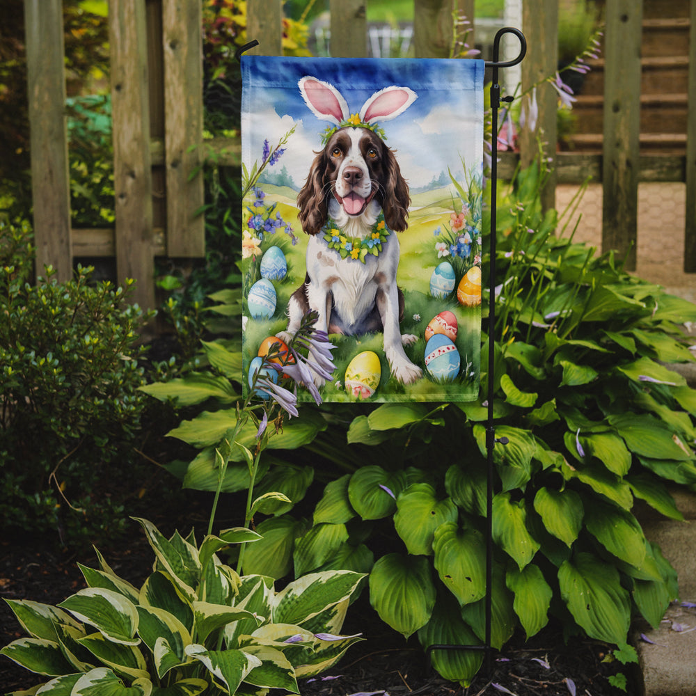 English Springer Spaniel Easter Egg Hunt Garden Flag