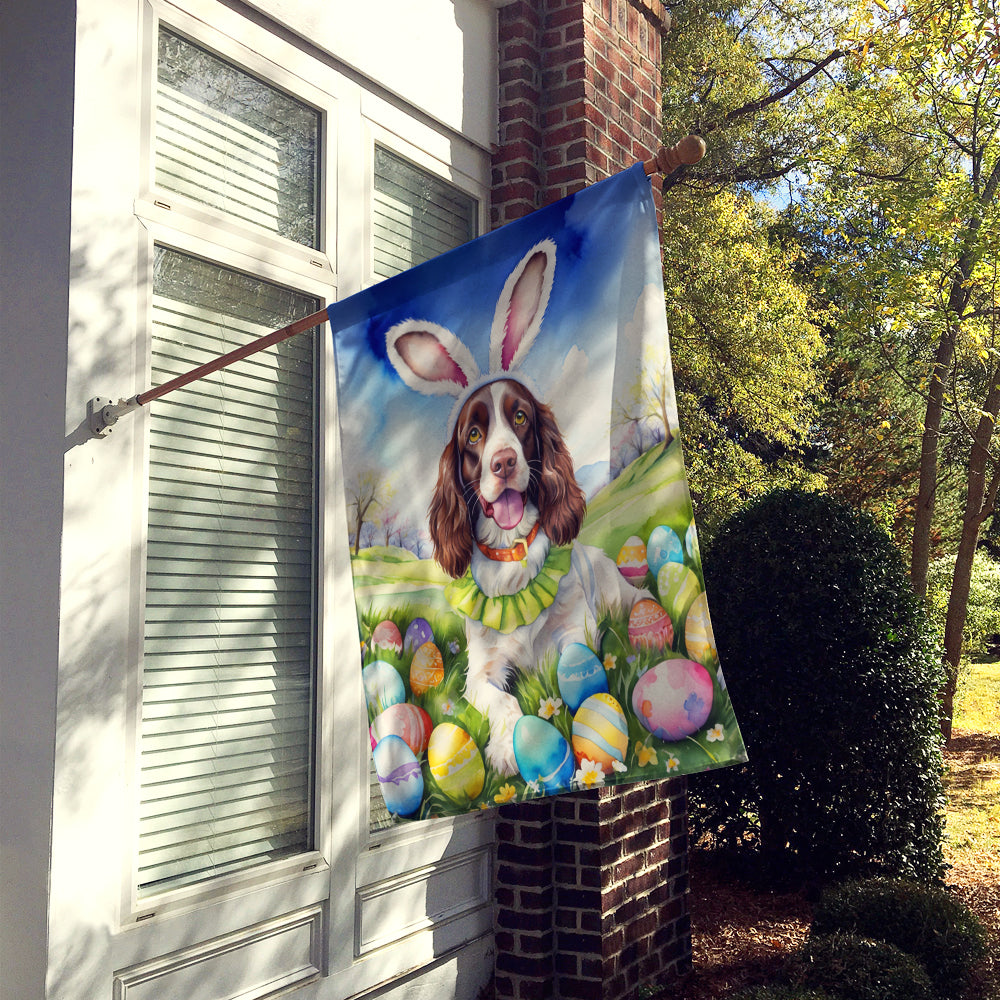 English Springer Spaniel Easter Egg Hunt House Flag