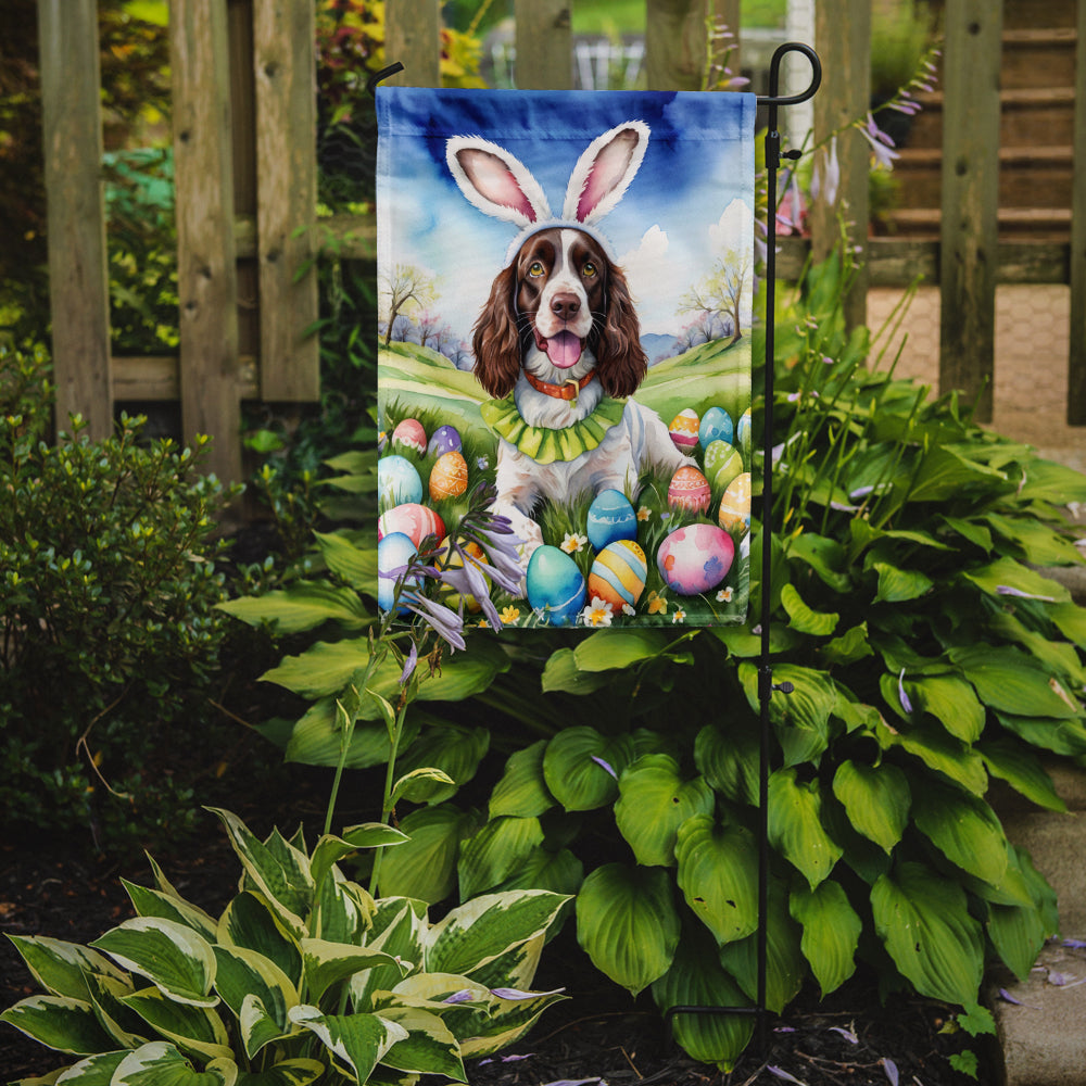 English Springer Spaniel Easter Egg Hunt Garden Flag