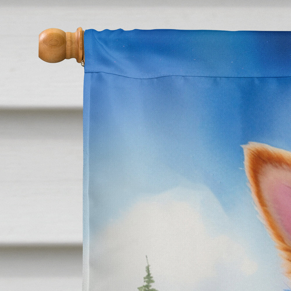 Finnish Spitz Easter Egg Hunt House Flag