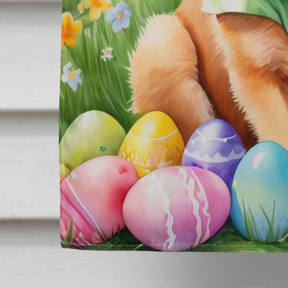 Finnish Spitz Easter Egg Hunt House Flag