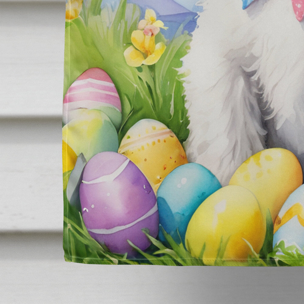 Fox Terrier Easter Egg Hunt House Flag