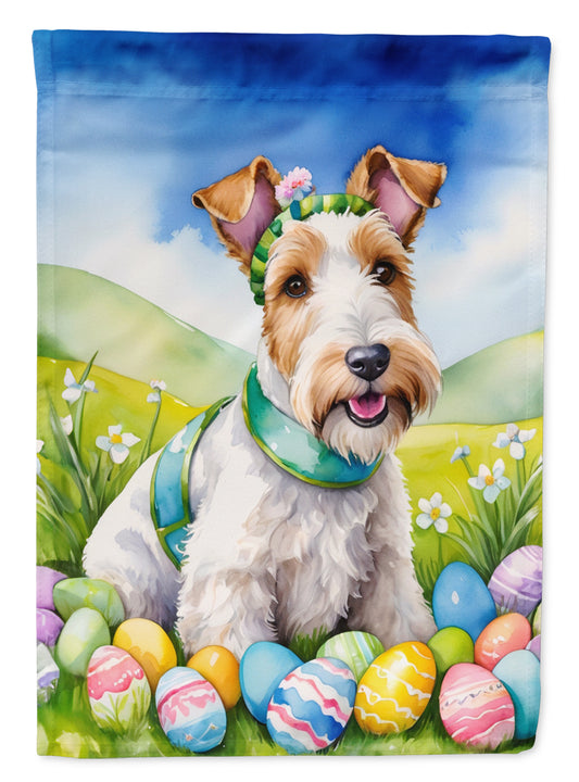 Buy this Fox Terrier Easter Egg Hunt House Flag