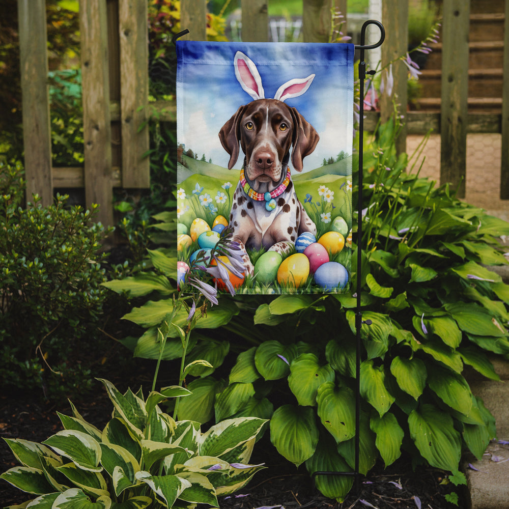 German Shorthaired Pointer Easter Egg Hunt Garden Flag