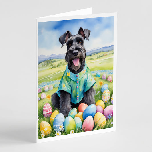 Buy this Giant Schnauzer Easter Egg Hunt Greeting Cards Pack of 8