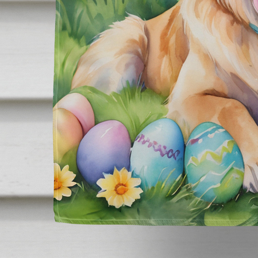 Golden Retriever Easter Egg Hunt House Flag