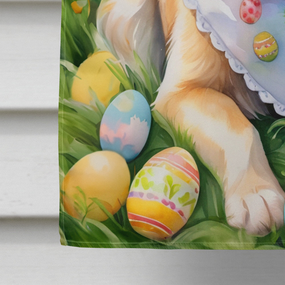 Golden Retriever Easter Egg Hunt House Flag