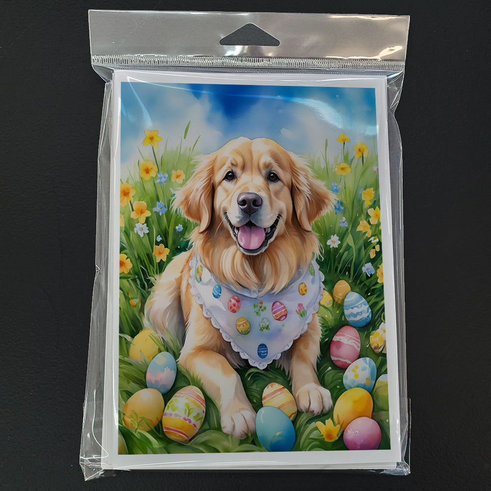 Golden Retriever Easter Egg Hunt Greeting Cards Pack of 8