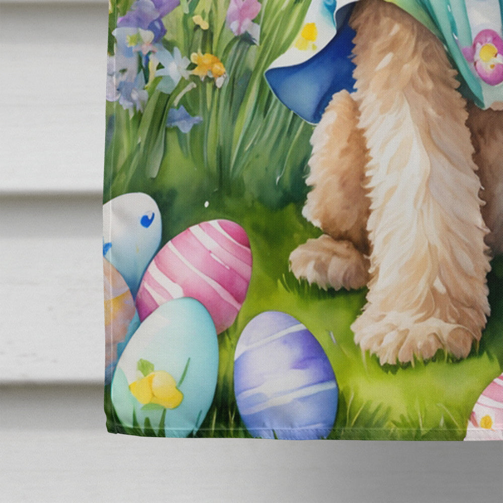 Goldendoodle Easter Egg Hunt House Flag