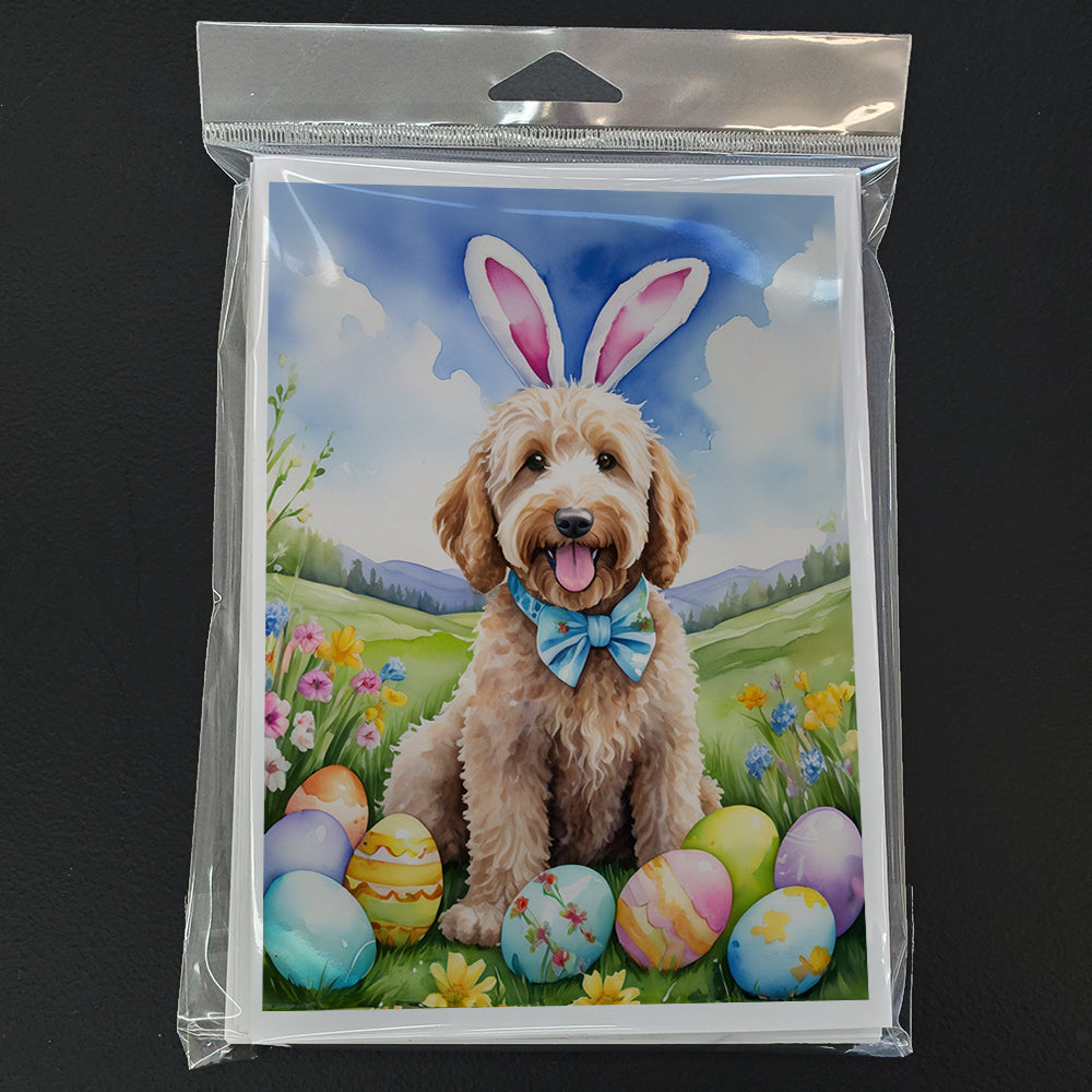 Goldendoodle Easter Egg Hunt Greeting Cards Pack of 8