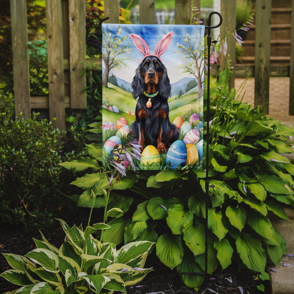 Gordon Setter Easter Egg Hunt Garden Flag