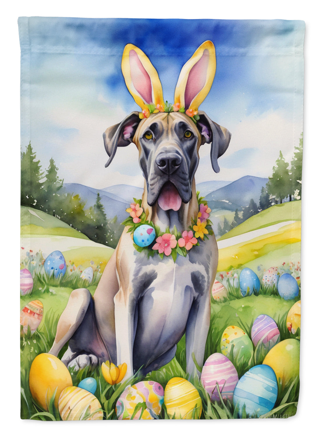 Buy this Great Dane Easter Egg Hunt Garden Flag