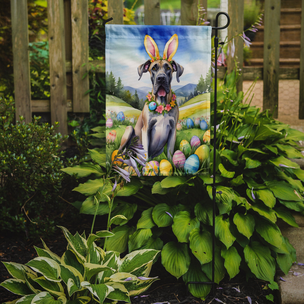 Great Dane Easter Egg Hunt Garden Flag